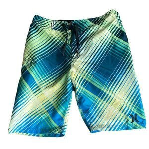 Hurley Boys Board Shorts Swim Trunks Size 18/29 Multicolor‎